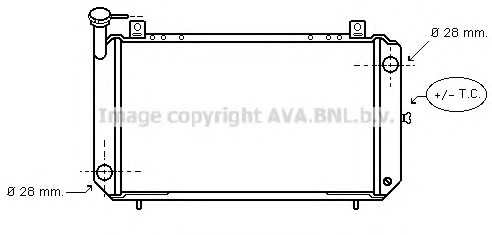 PRASCO DNA2084 Radiator, engine cooling